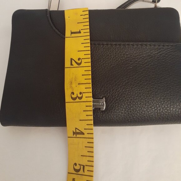 Radley Leather Bifold Wallet Silver Scottie logo - Picture 11 of 12